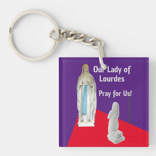 Our Lady of Lourdes Key Ring (Front)