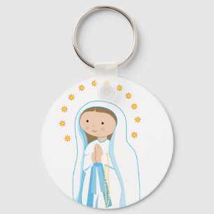 Our Lady of Lourdes Key Ring