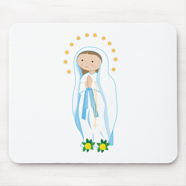 Our Lady of Lourdes Mouse Pad (Front)