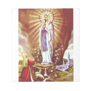Our Lady of Lourdes Notepad