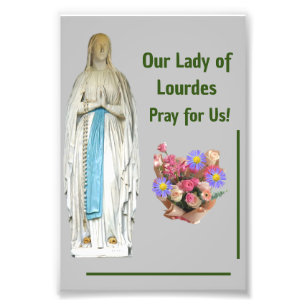 Our Lady of Lourdes Photo Print