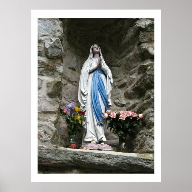 Our Lady of Lourdes Photograph Poster (Front)