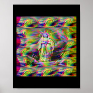 Our Lady Of Lourdes Sticker  Poster