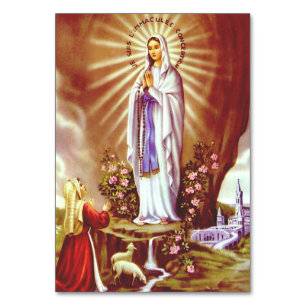 Our Lady of Lourdes Table Number
