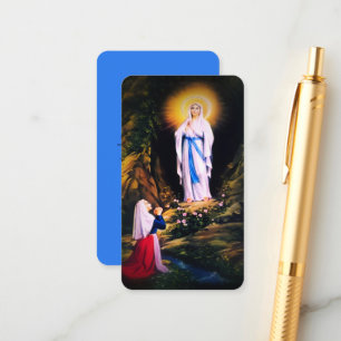 Our Lady of Lourdes with Prayer Enclosure Card