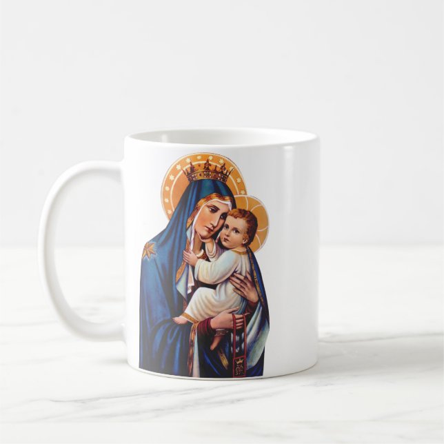 Our Lady of Mount Carmel Coffee Mug (Left)