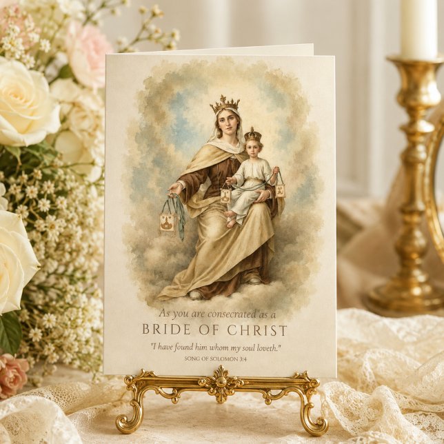 Our Lady of Mount Carmel Consecrated Virgin  Card (Creator Uploaded)