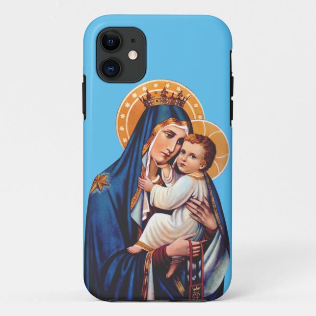 Our Lady of Mount Carmel Devotional Art Case-Mate iPhone Case (Back)