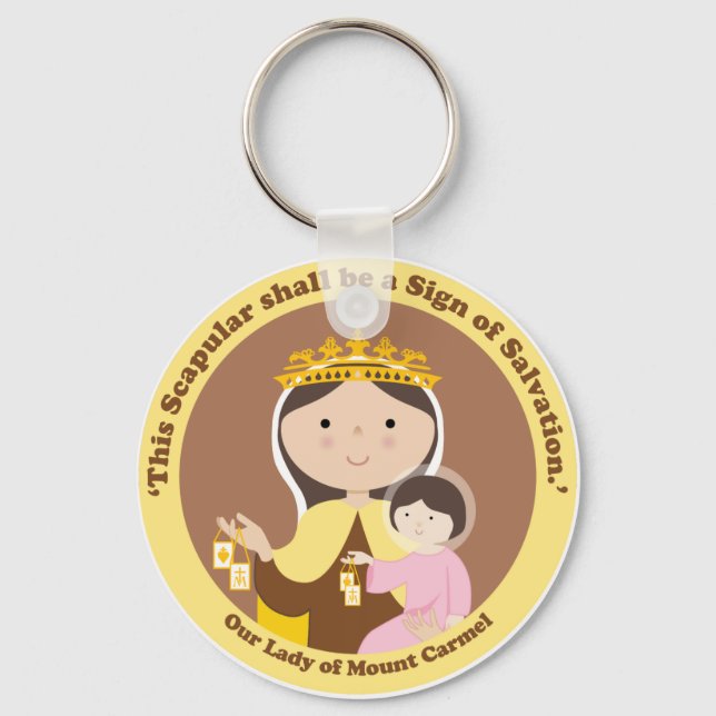 Our Lady of Mount Carmel Key Ring (Front)
