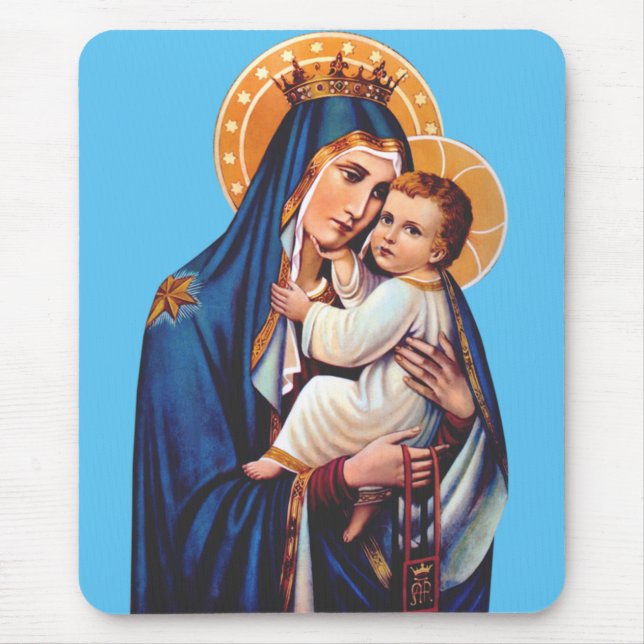 Our Lady of Mount Carmel Mouse Pad (Front)