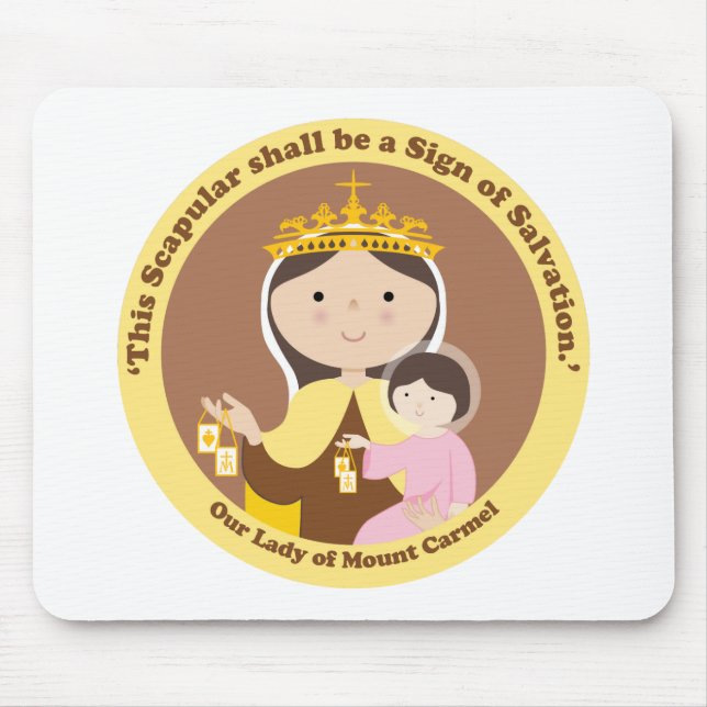 Our Lady of Mount Carmel Mouse Pad (Front)
