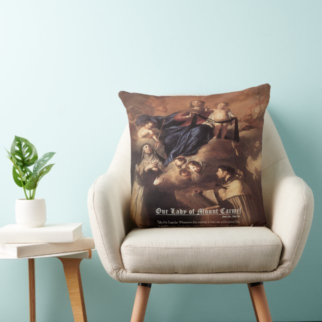 Our Lady of Mount Carmel Prayer Cushion (Chair)