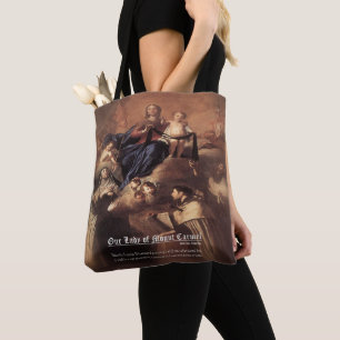Our Lady of Mount Carmel Prayer Tote Bag