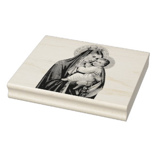 Our Lady of Mount Carmel Star of the Sea Rubber Stamp