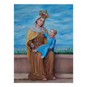 Our Lady of Mount Carmel: Virgin with Scapular Poster