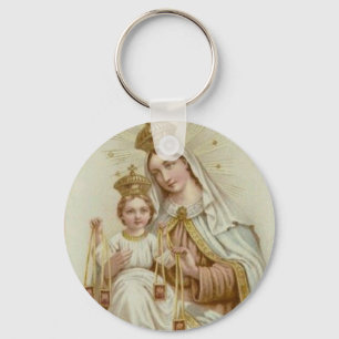 Our Lady of Mt. Carmel w/scapular & Jesus Key Ring