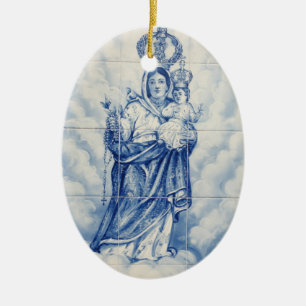 Our Lady of Peace Ceramic Ornament