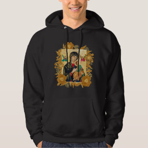 Our Lady of Perpetual Help Blessed Mother Mary Cat Hoodie