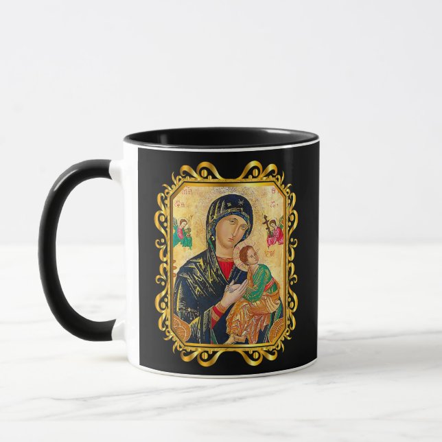 Our Lady Of Perpetual Help Blessed Mother Mary Mug (Left)