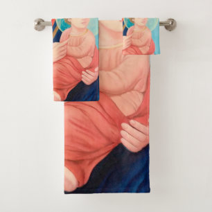 Our Lady of Perpetual Help Catholic Bath Towel Set