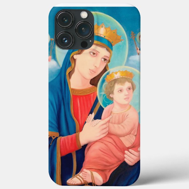 Our Lady of Perpetual Help Catholic Case-Mate iPhone Case (Back)