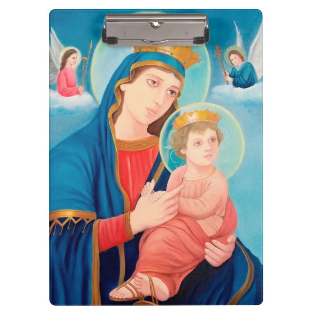 Our Lady of Perpetual Help Catholic Clipboard (Front)