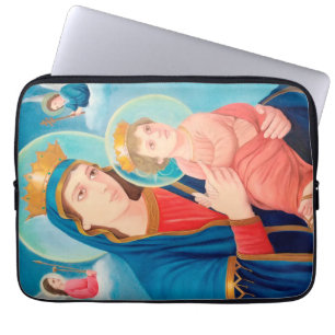 Our Lady of Perpetual Help Catholic Laptop Sleeve
