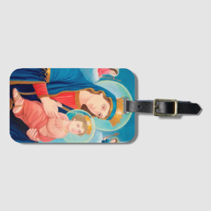 Our Lady of Perpetual Help Catholic Luggage Tag