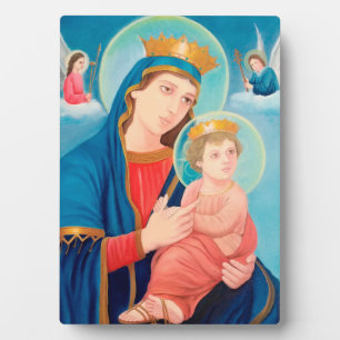 Our Lady of Perpetual Help Catholic Plaque