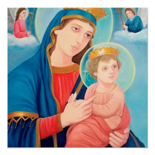 Our Lady of Perpetual Help Catholic Poster (Front)