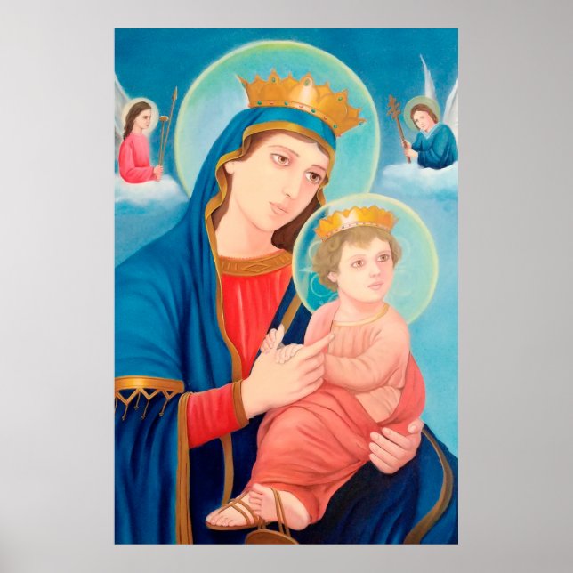 Our Lady of Perpetual Help Catholic Poster (Front)