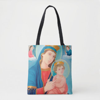 Our Lady of Perpetual Help Catholic Tote Bag