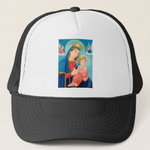 Our Lady of Perpetual Help Catholic Trucker Hat