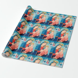 Our Lady of Perpetual Help Catholic Wrapping Paper