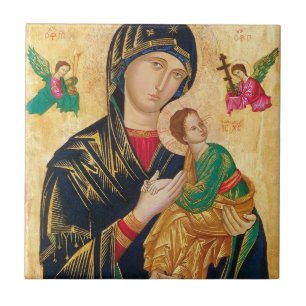 Our Lady Of Perpetual Help Ceramic Tile