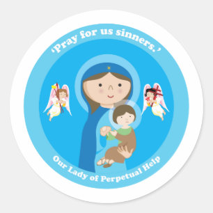 Our Lady of Perpetual Help Classic Round Sticker