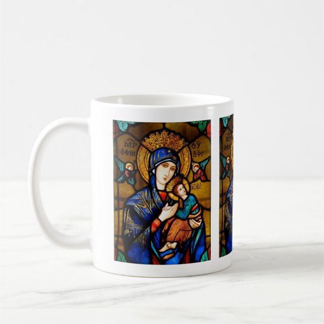 our lady of perpetual help coffee mug (Left)