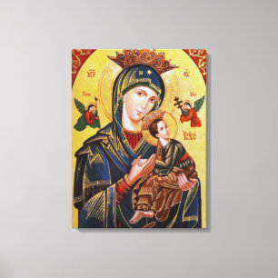 OUR LADY OF PERPETUAL HELP ICON CANVAS PRINT