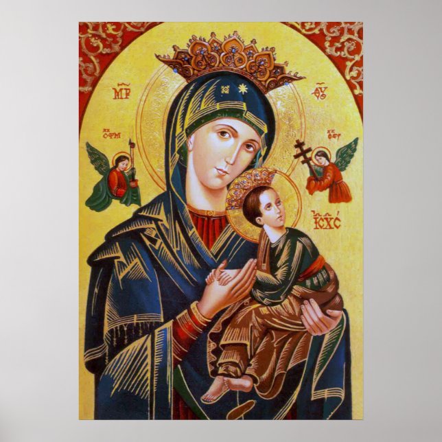OUR LADY OF PERPETUAL HELP ICON POSTER (Front)