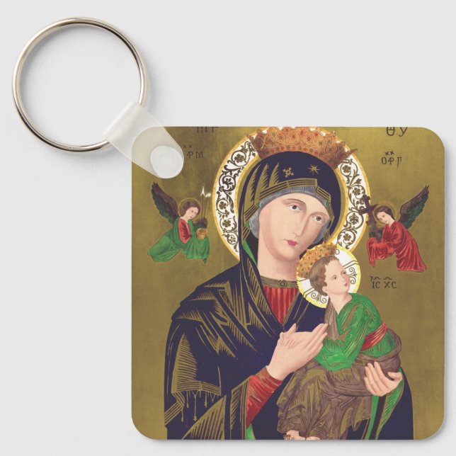 Our Lady of Perpetual Help Key Ring (Front)