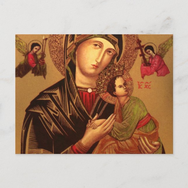 Our Lady Of Perpetual Help Original Version Postcard (Front)