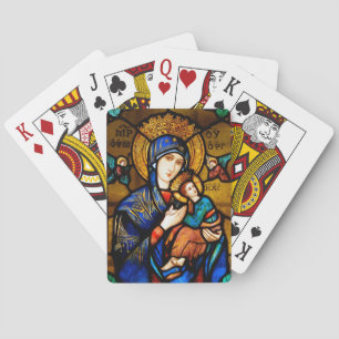 our lady of perpetual help playing cards