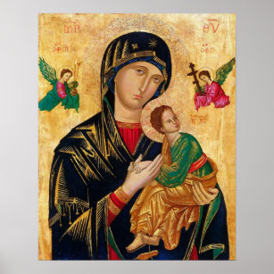 Our Lady of Perpetual Help Russian orthodox icon M Poster