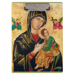 Our Lady of Perpetual help Virgin Mary Icon Russia Clipboard
