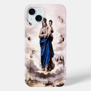 Our Lady of Prompt Succour BW iPhone 15 Mini Case