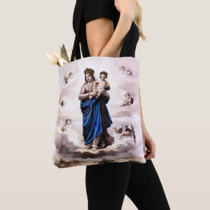 Our Lady of Prompt Succour BW Tote Bag