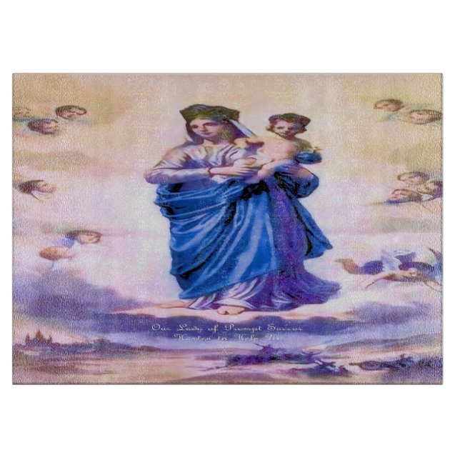 Our Lady of Prompt Succour Cutting Board (Front)