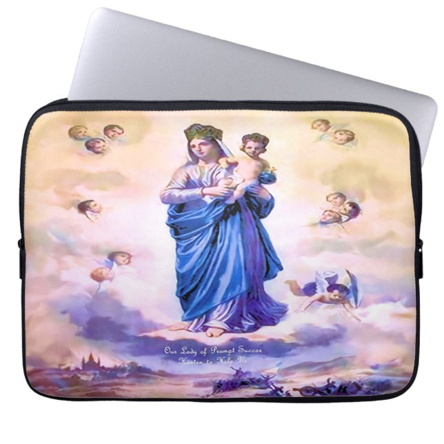 Our Lady of Prompt Succour Laptop Sleeve (Front)