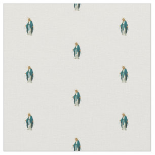 Our Lady of Rosary pattern fabric
