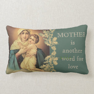 Our Lady of Schoenstatt Virgin Mary Jesus MOTHER Lumbar Cushion